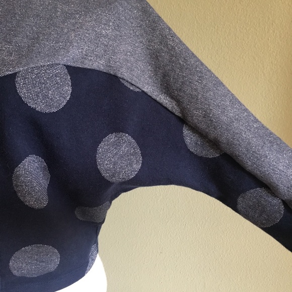 ANTHROPOLOGIE metallic polka dot sweatshirt - Picture 4 of 8